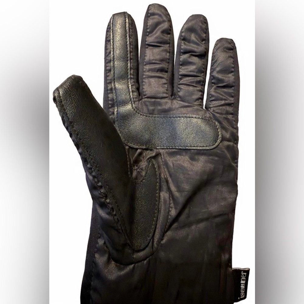 NWOT- Isotoner- Women's Quilted Gloves with Faux Fur Cuff- S/M - Picture 3 of 3